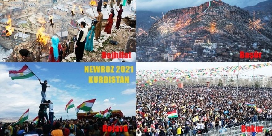 Li her çar parçeyên Kurdistanê Newroz bi coş hat pîrozkirin!