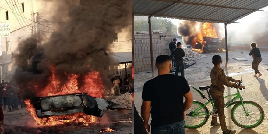 Balafireke bêpîlot li navenda bajarê Qamişlo otomobîlek bombe kir