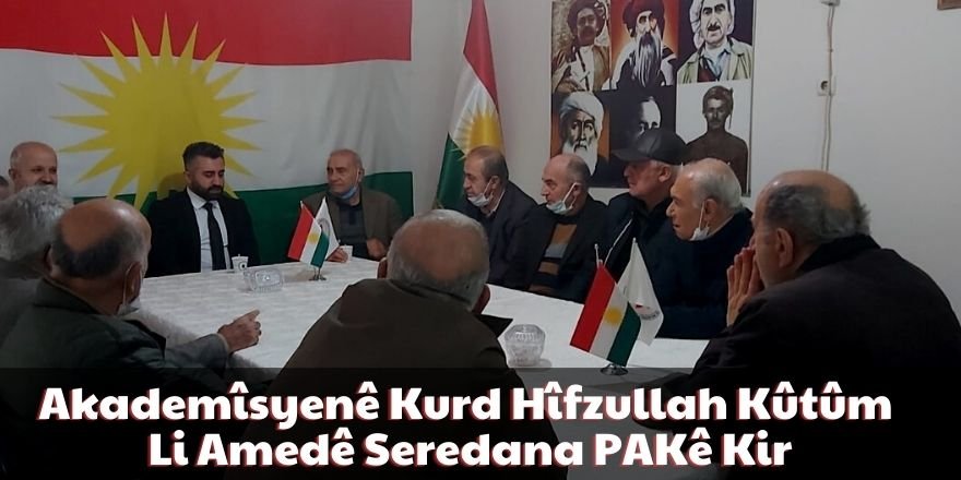 Akademîsyenê Kurd Hîfzullah Kûtûm Li Amedê Seredana PAKê Kir