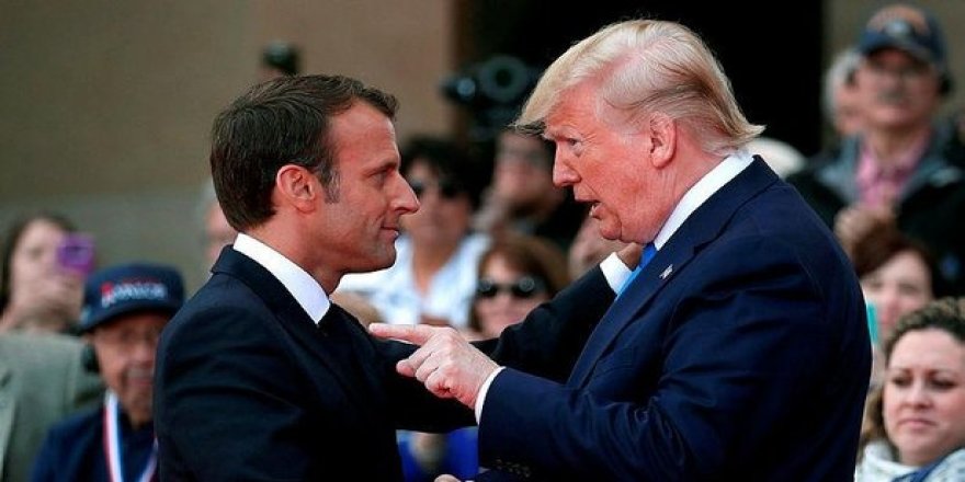 Trump Emmanuel Macron hişyar kir