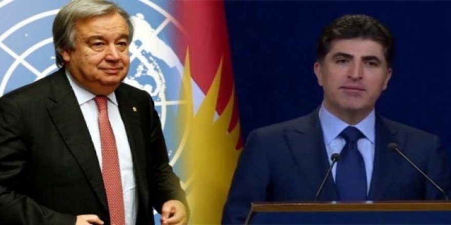 Nêçîrvan Barzanû Antonio Guterres civîyan