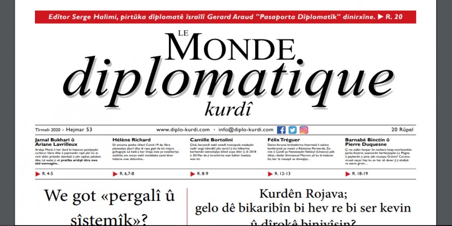 Hejmara nû ya Le Monde Diplomatique Kurdî derket.