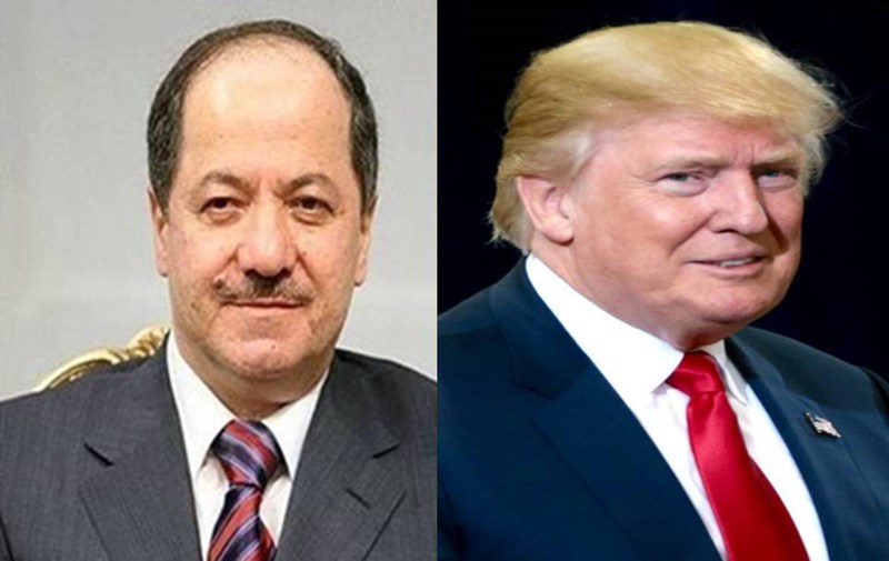 Trump bo Barzani; Ew bi hevbeşî dikarin aramî peyda bikin