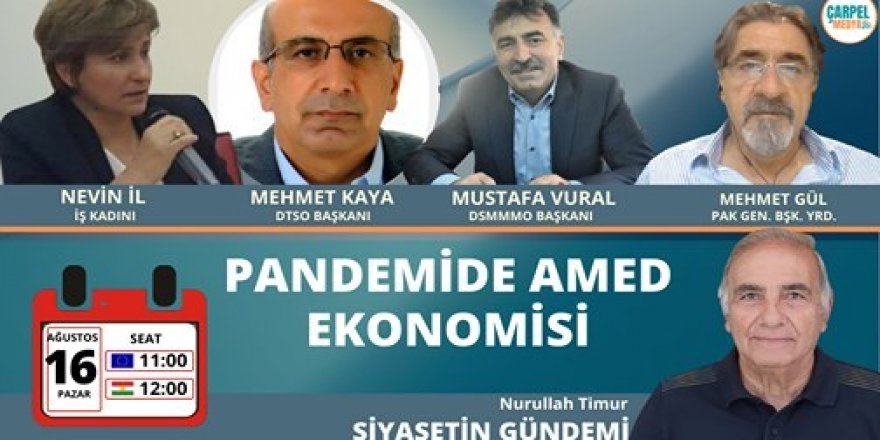 “Di Pandemîyê De Aborîya Amedê” wê li ser Çarpel Medyayê bê axaftin