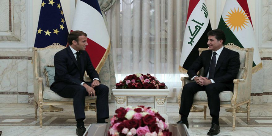 Macron: Fransa piştevaniya xwe bo Herêma Kurdistanê didomîne