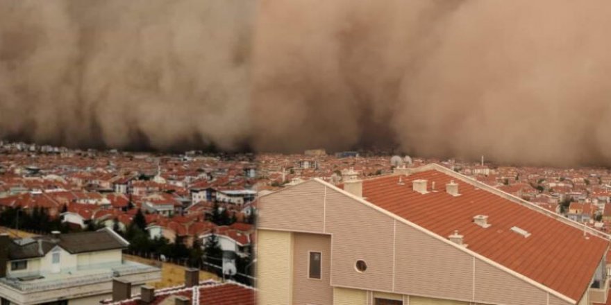 Navçeya Polatliyê di nav toz û dûmana qûmê de ma