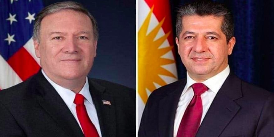 Mesrûr Barzanî ligel Mike Pompeo axivî