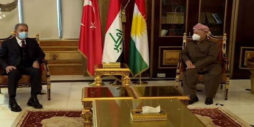 Serok Barzanî pêşwazî li Wezîrê Berevaniya Tirkiyê kir
