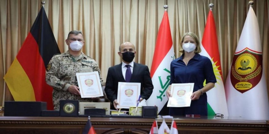 Wezareta Pêşmerge û hêzên Almanyayê li herêma Kurdistanê hin protokol îmza kirin