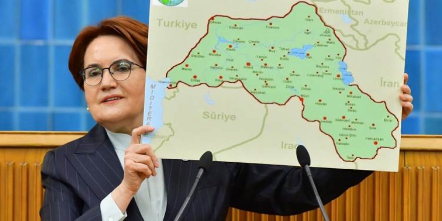 Akşener nexşeya Kurdistana mezin bilind kir