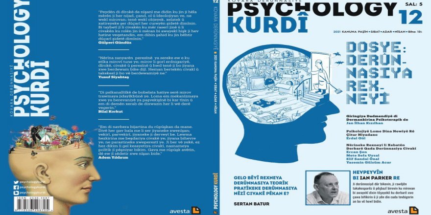 Hejmara 12an a Psychology Kurdî çap bûye