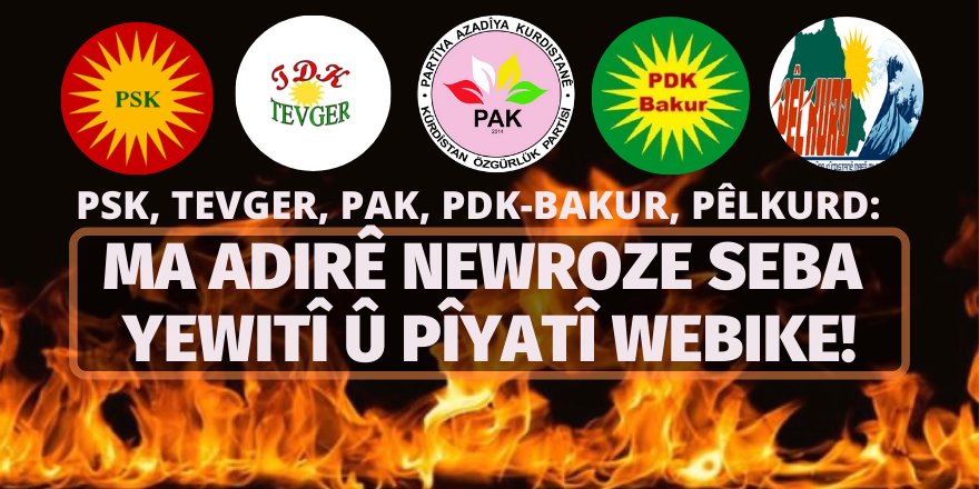 "MA ADIRÊ NEWROZE SEBA YEWITÎ Û PÎYATÎ WEBIKE!