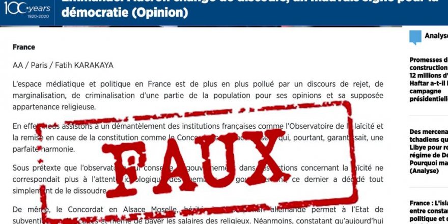 Fransa: Ajansa Anadolûyê navenda propagandayê ye û nûçeyên nerast çêdike