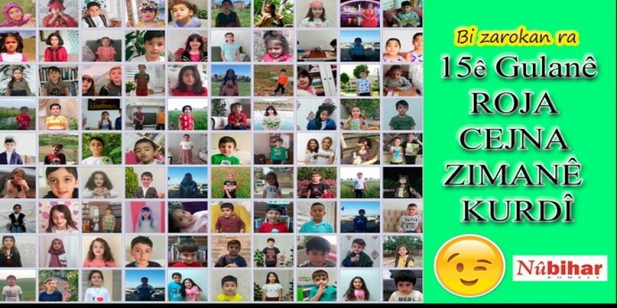 Peyama 89 zarokan: Em ji zimanê xwe pir hez dikin