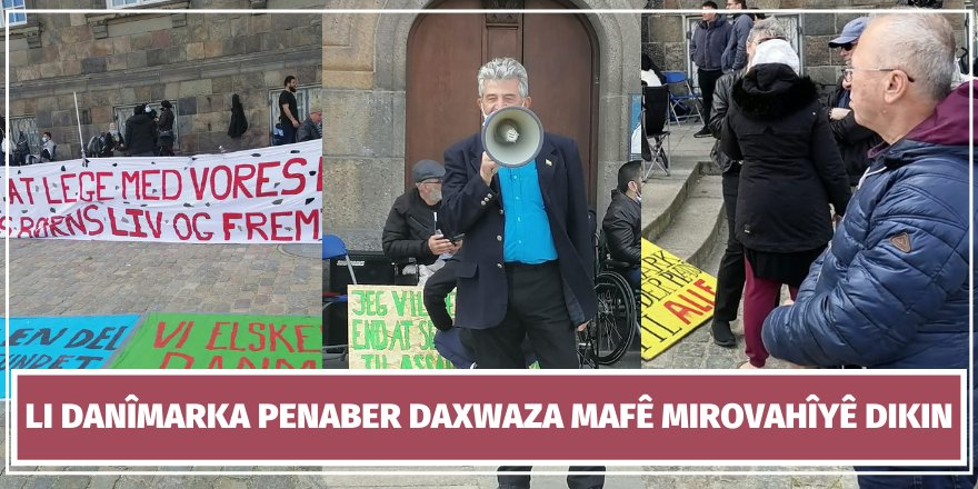 Li Danîmarka penaber daxwaza mafê mirovahîyê dikin