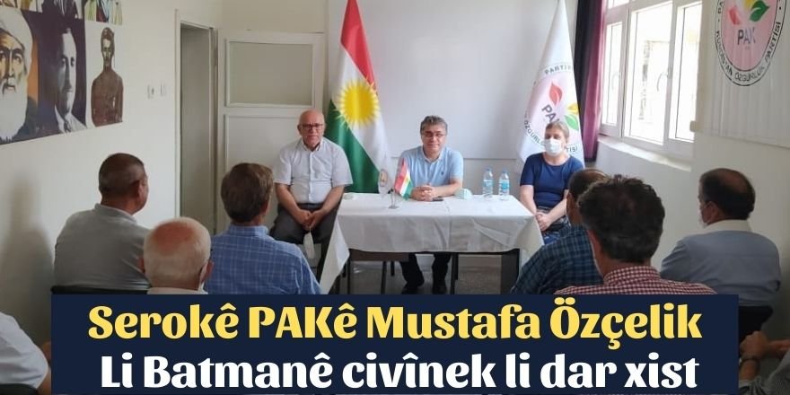 Serokê PAKê Mustafa Özçelik Li Batmanê  civînek li dar xist