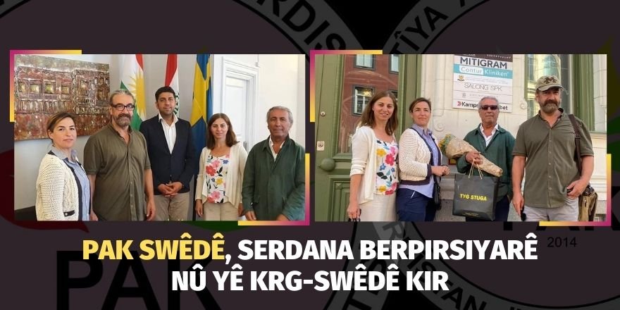 PAK Swêdê, serdana berpirsiyarê nû yê KRG-Swêdê kir.