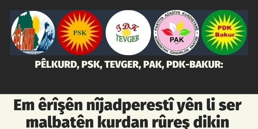 PÊLKURD, PSK, TEVGER, PAK, PDK-BAKUR: Em êrîşên nîjadperestî yên li ser malbatên kurdan rûreş dikin