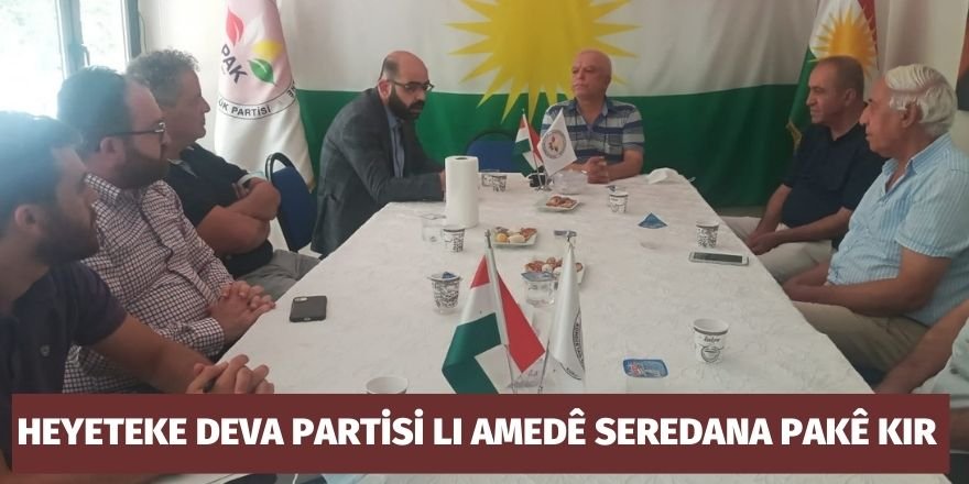 Heyeteke Deva Partisi Li Amedê Seredana PAKê Kir