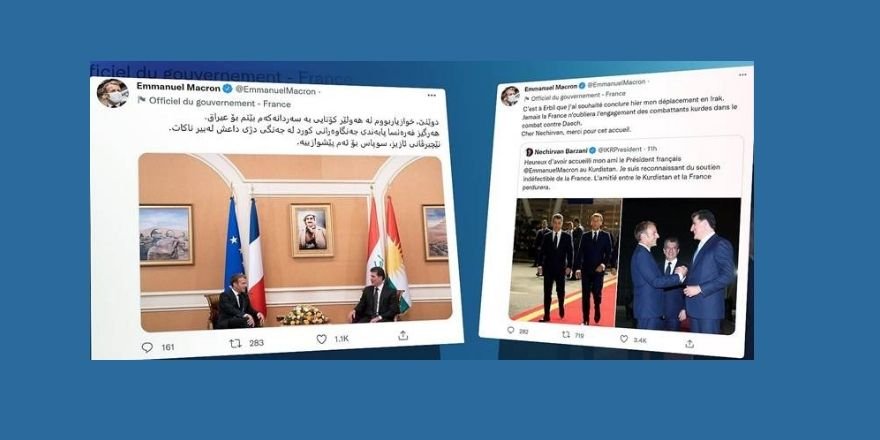 Macron bi Kurdî bersiva Nêçîrvan Barzanî da