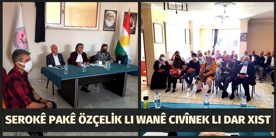 Serokê PAKê Mustafa Özçelik li Wanê civînek li dar xist