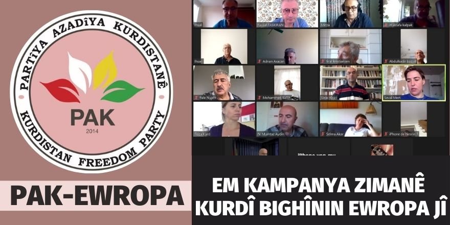PAK-Ewropa: Em kampanya zimanê Kurdî bighînin Ewropa jî