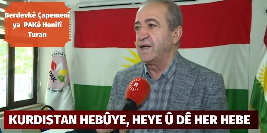 Berdevkê Çapemenî ya PAKê Henifî Turan: Kurdistan hebûye, heye û dê her hebe