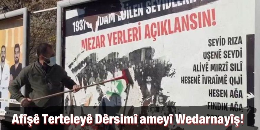 Dêrsîm... Afîşê Terteleyê Dêrsimî ameyî Wedarnayîş!