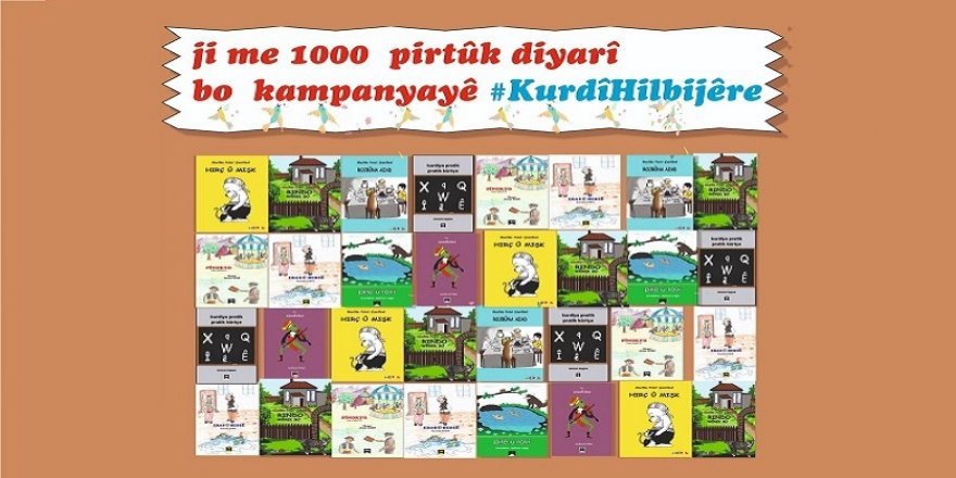 Weşanxaneya Nayê bi hezar pirtûkan piştevaniya kampanyaya dersa Kurdî dike