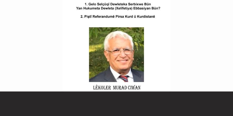 Lêkolîner û nivîskarê Kurd Mûrad Ciwan li Wanê konferansekê li dar dixe