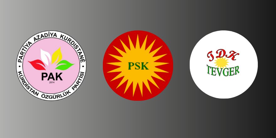 PAK, PSK, TDK-TEVGER Amed de hetkarî danê şarê ma yê Rojhilatê Kurdistanî