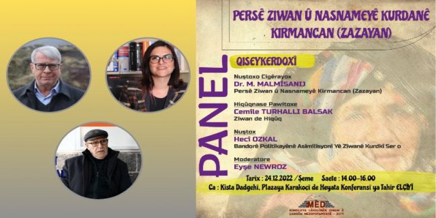 Dîyarbekir de panelê bi Zazakî