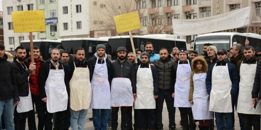 Li Amedê karkerên firinan çalakiyek li dar xistiye