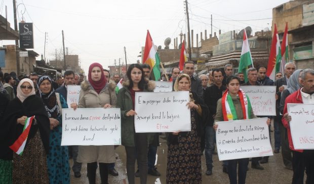 Biryar e îro li Başûrê Kurdistanê ji bo berxwedana Efrînê xwepêşandan pêkbên.