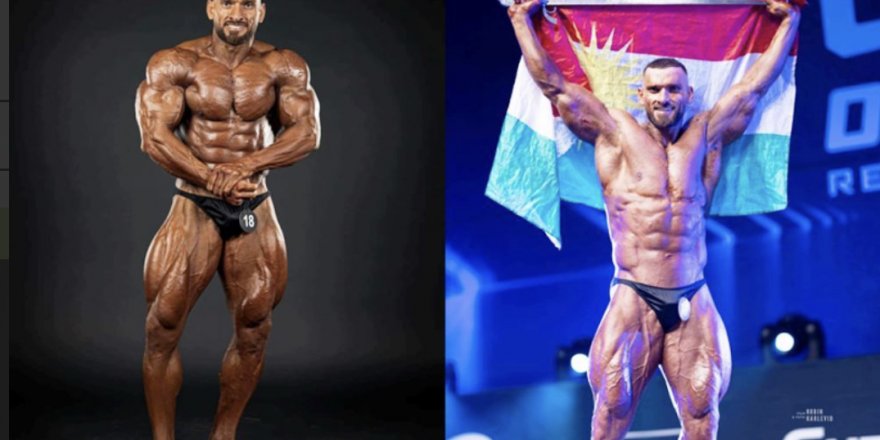 Şampiyonê Bodybuilding Ala Kurdistanê bilind kir