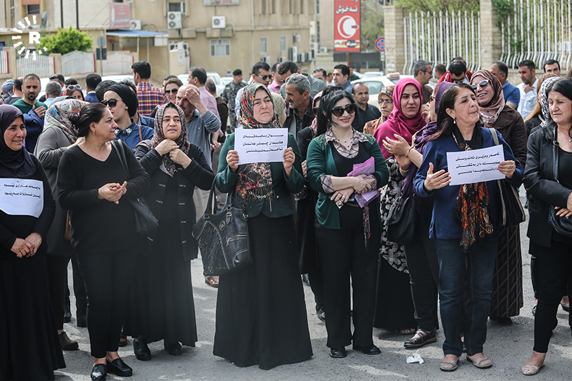 Silêmanî/ Karmendên tenduristiyê ketine grêvê