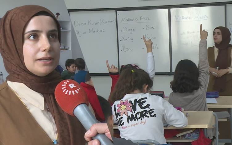 AMED - Li dibistaneke taybet zêdetirî 400 xwendekarî dersa Kurdî dixwînin