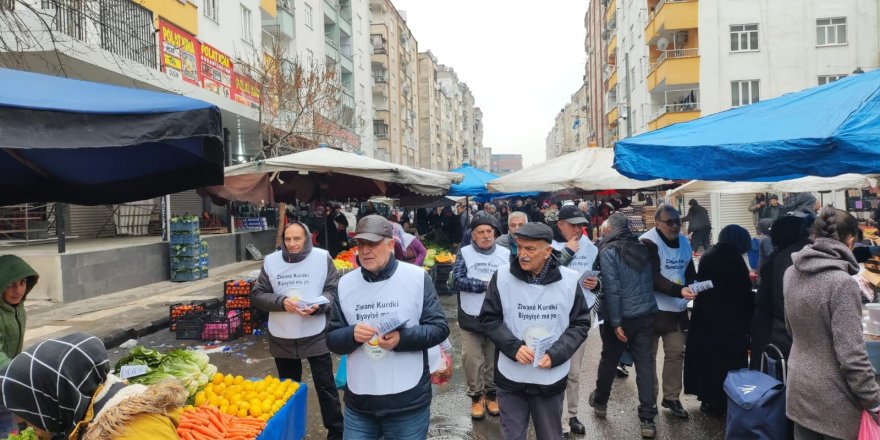 PWKyê li Kolanên Amed, Mêrdîn û Batmanê Ji bo Hilbijartina Dersa Bijartte ya Kurdî Broşur Belav Kir
