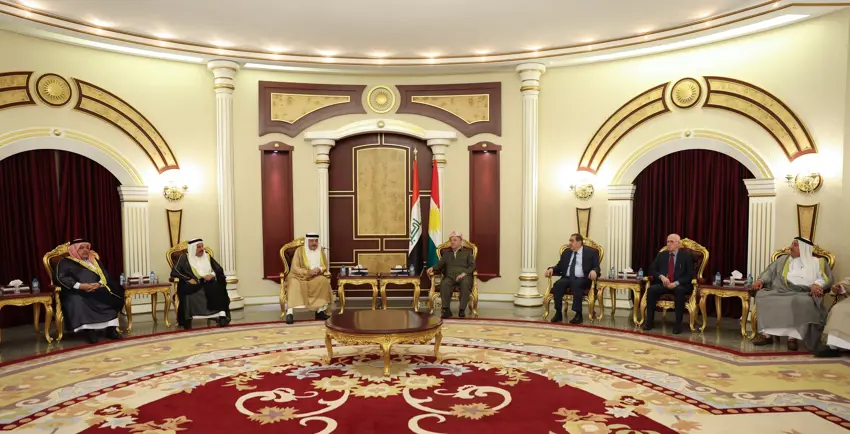Nûnerên eşîrên Iraqê daxwaz û pêşniyarên xwe pêşkeşî Serok Barzanî kirin