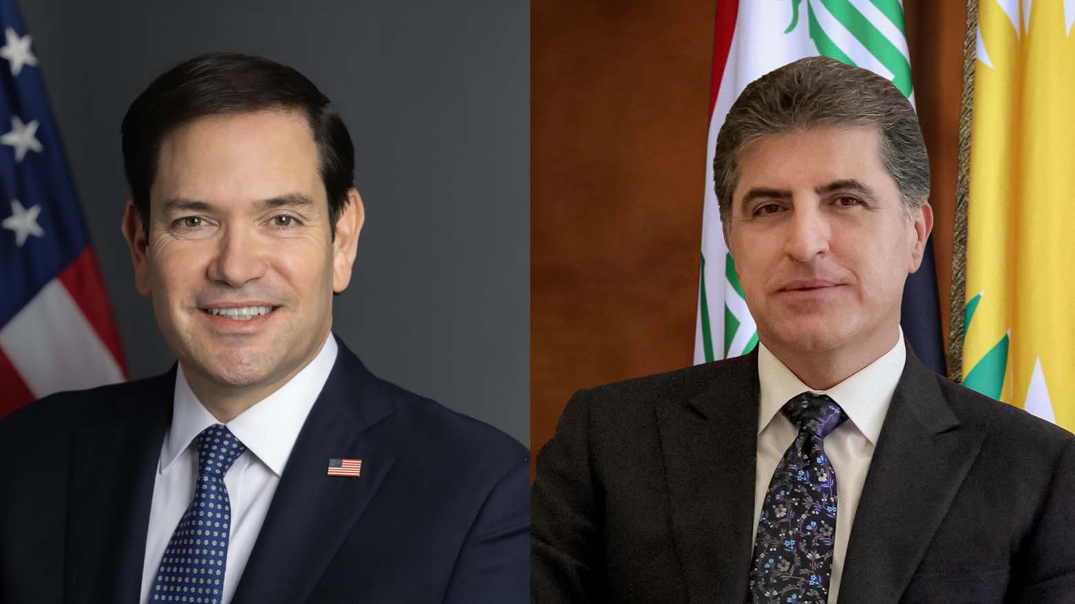 Nêçîrvan Barzanî û Marco Rubio pêwendiyên Hewlêr û Washingtonê gotûbêj dikin