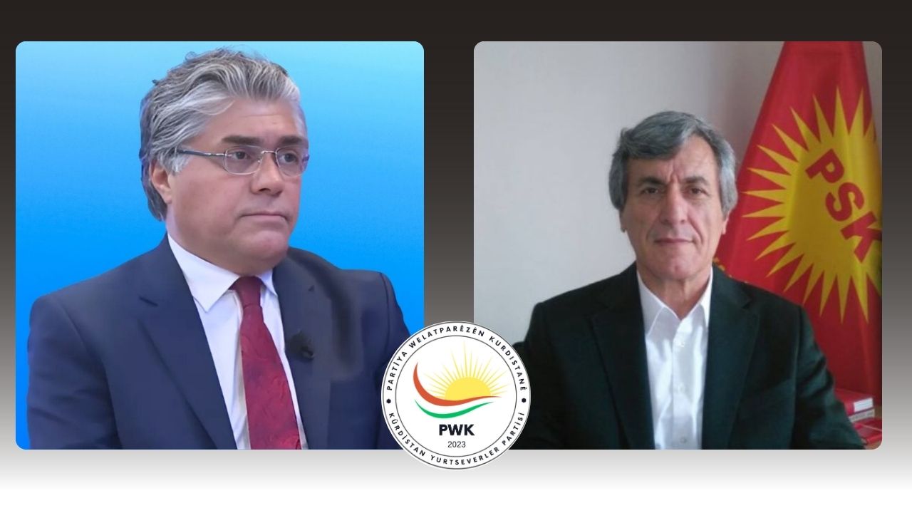 Serokê PWKê Mustafa Ozçelîk, peyama pîrozbahîyê ji Serokê PSKê Bayram Bozyel re şand