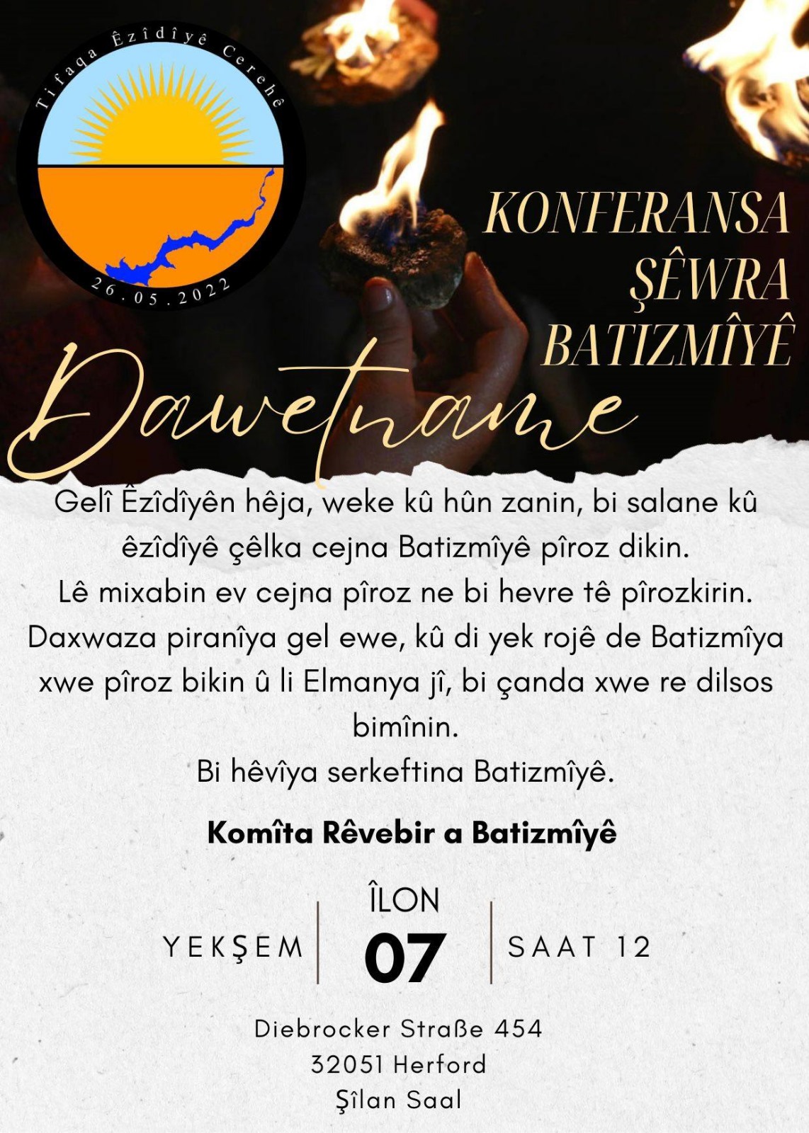 KONFERANSA ŞÊWRA BATIZMÎYÊ