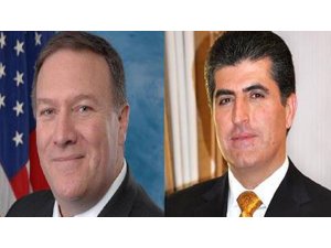 Nêçîrvan Barzanî û Mike Pompeo çend pirsên giring gotûbêj kirin