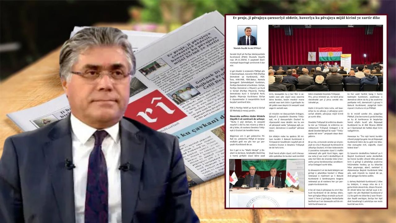 Mustafa Ozçelîk: Ev proje, ji pêvajoya çareserîyê zêdetir, bawerîya ku pêvajoya mijûl kirinê ye xurtir dike