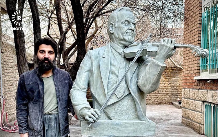 Beşîr Nasirî peykerekî Dilşad Seîd çêkir