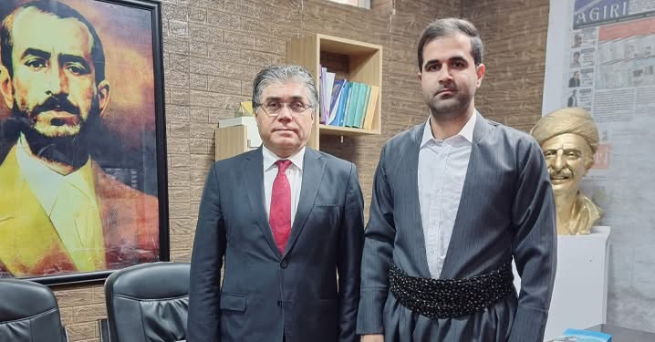 Dîdara Sekretêre Giştî ê Yêkitiya Ciwanên Dêmokrat a Rojhilatê Kurdistanê, digel Serokê Giştî ê Partiya Welatparêzên Kurdistanê