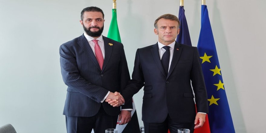 Macron û Ehmed Şer axivîn: Divê HSD tevlî dewleta Sûriyeyê bibe