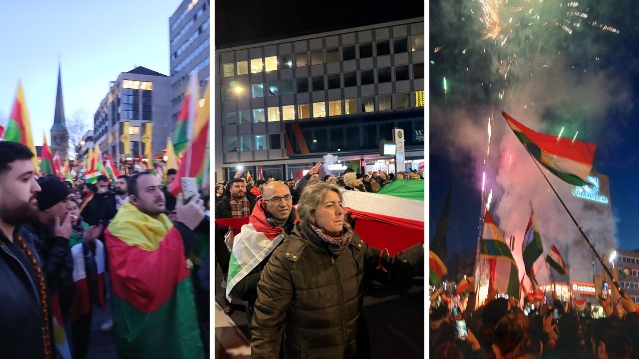 Li Dortmund jibo Rojava pêşandan û meşa bi hêrs û ji alî gelê Kurd helwestek eşkere ya li dijî komkujiyê