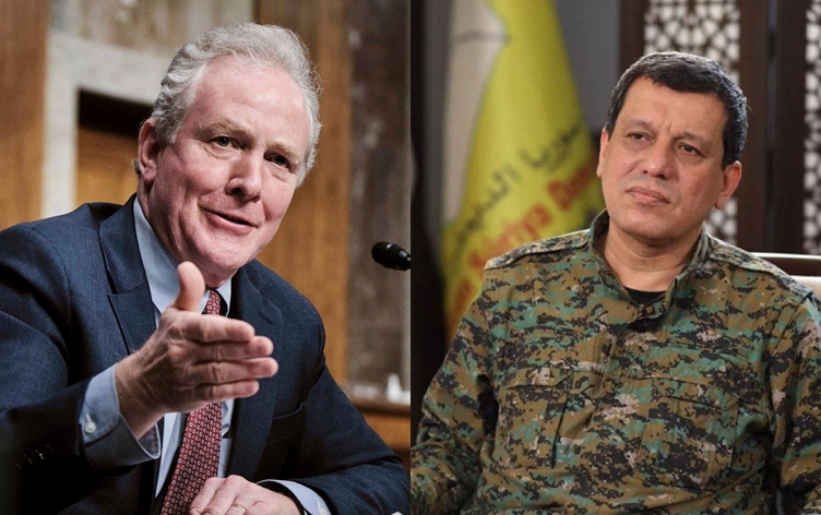 Van Hollen û Mezlûm Ebdî axivîn: Divê Sûriye agirbestê biparêze