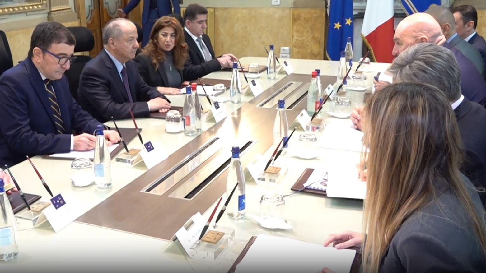 Serok Barzanî bi Wezîrê Berevaniyê yê Îtalyayê re civiya